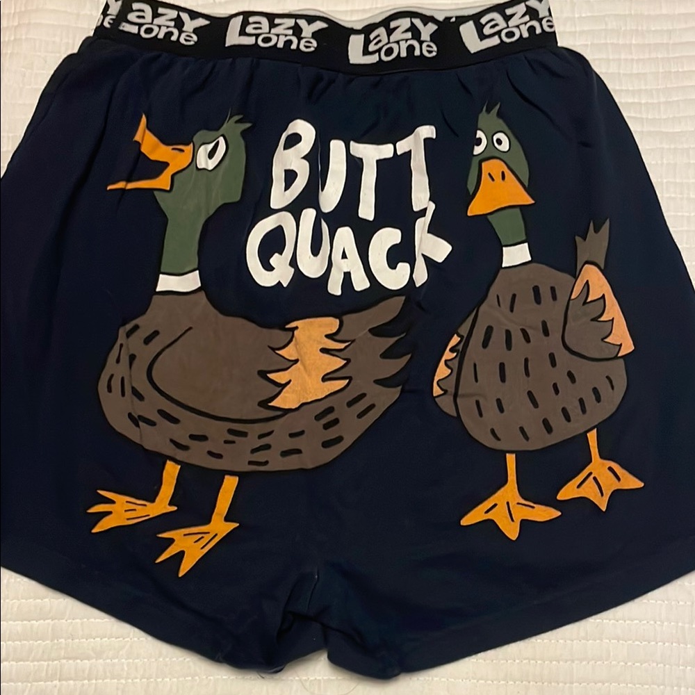 Lazy One Navy Duck Graphic Boxers